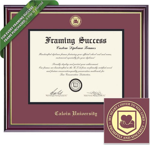 Calvin University 7 x 9 Diploma Frame