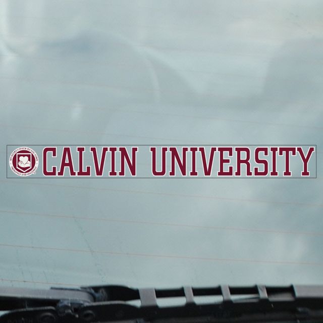 Calvin University Strip Decal