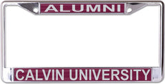 Calvin University Alumni License Plate Frame