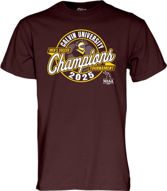 Calvin University Men's Soccer 2025 DIII National Champions Short Sleeve T-Shirt
