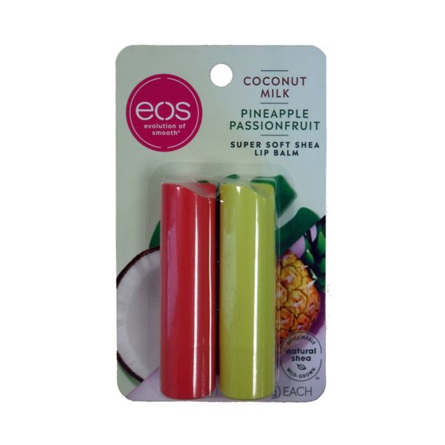 EOS Super Soft Shea Lip Balm - with Coconut Milk & Pineapple Passionfuit Flavor