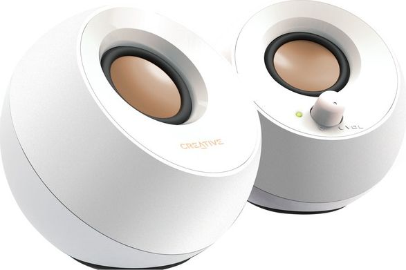Creative Pebble 2.0 Speaker System - White - ONLINE ONLY