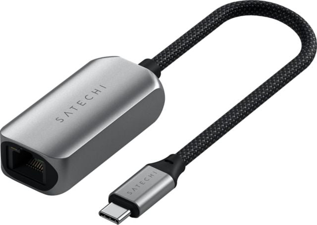 Satechi USB-C 2.5 Gigabit Ethernet Adapter, Space Gray