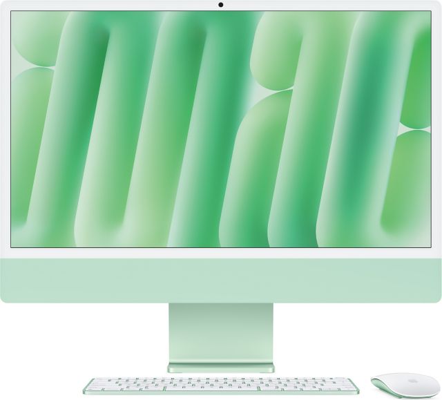 Apple 24-inch iMac with Retina 4.5K display: Apple M4 chip with 10-core CPU and 10-core GPU, 16GB, 512GB SSD - Green