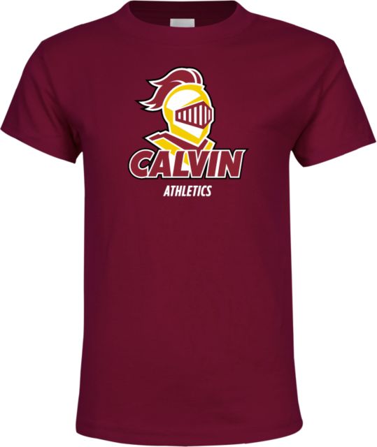 Calvin Univ Youth T Shirt Athletics Stacked - ONLINE ONLY