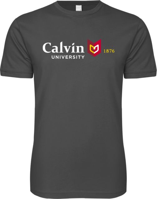 Calvin Univ Next Level SoftStyle T Shirt University Logo 1876 Horizontal - ONLINE ONLY