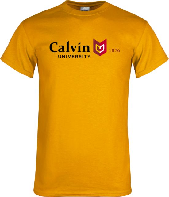 Calvin Univ T Shirt University Logo 1876 Horizontal - ONLINE ONLY