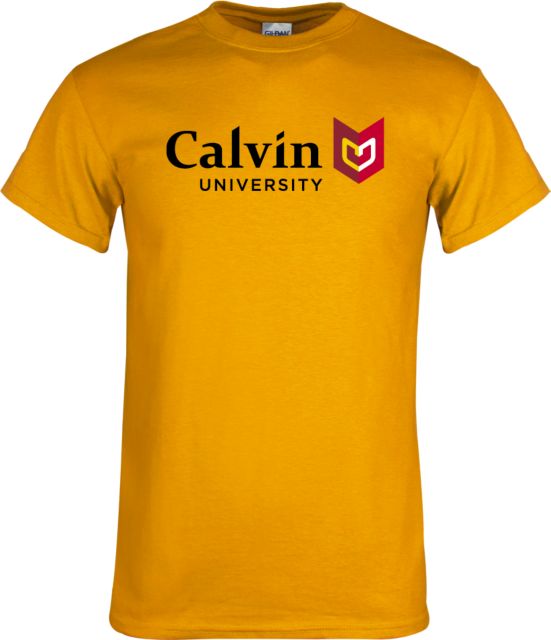 Calvin Univ T Shirt University Logo Horizontal - ONLINE ONLY