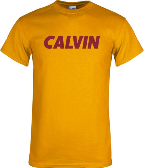 Calvin Univ T Shirt Calvin Wordmark - ONLINE ONLY