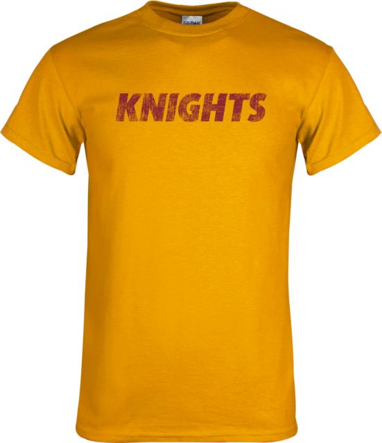 Calvin Univ T Shirt Knights Wordmark Distressed - ONLINE ONLY
