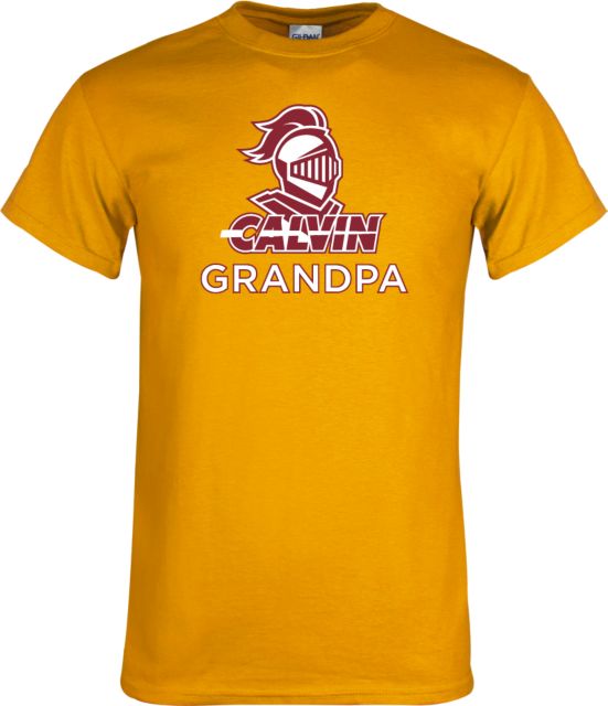 Calvin Univ T Shirt Grandpa Knight Calvin - ONLINE ONLY