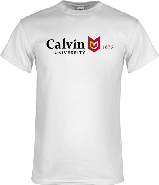 Calvin Univ T Shirt University Logo 1876 Horizontal - ONLINE ONLY