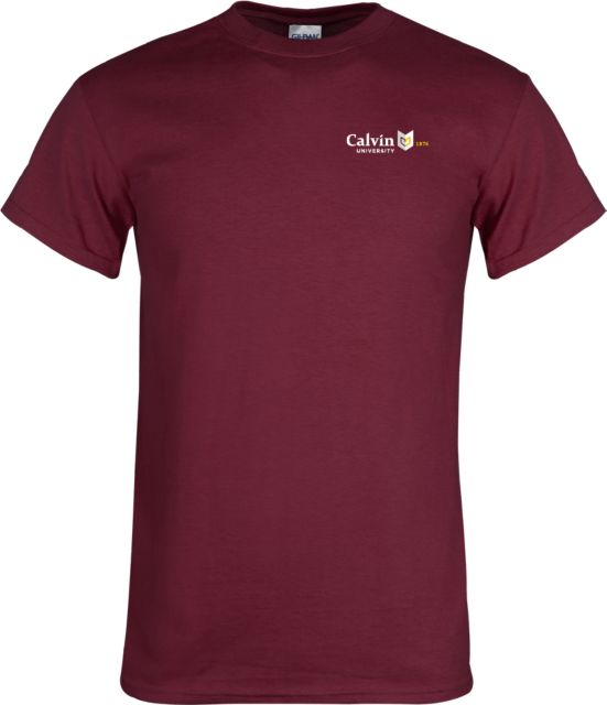 Calvin Univ T Shirt University Logo 1876 Horizontal - ONLINE ONLY