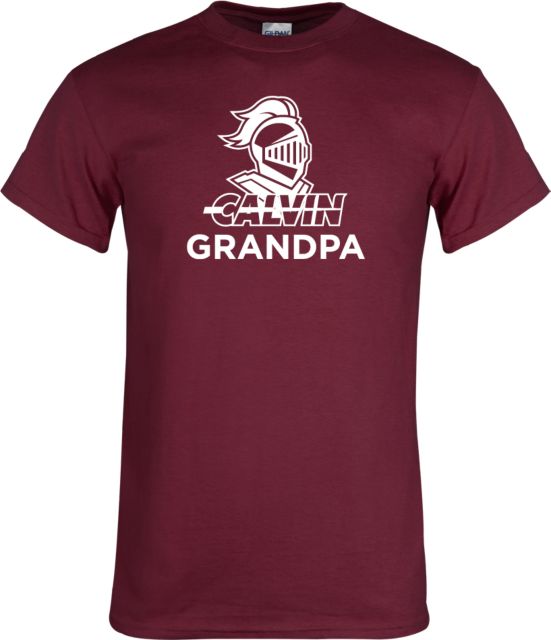 Calvin Univ T Shirt Grandpa Knight Calvin - ONLINE ONLY