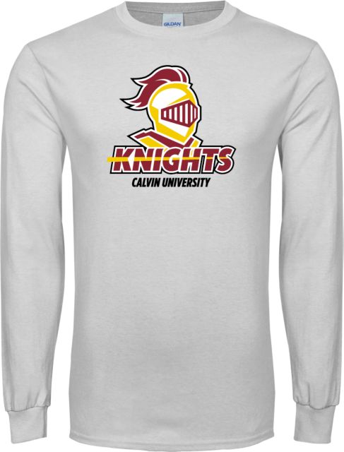 Calvin Univ Long Sleeve T Shirt Knights with University - ONLINE ONLY