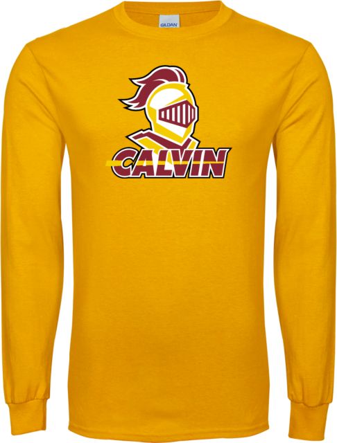 Calvin Univ Long Sleeve T Shirt Knight Calvin - ONLINE ONLY