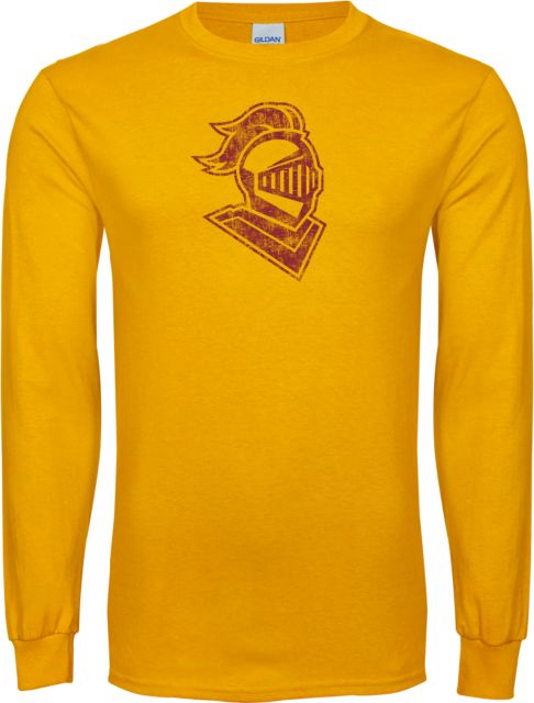 Calvin Univ Long Sleeve T Shirt Knight Head Distressed - ONLINE ONLY