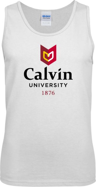 Calvin Univ Tank Top University Logo 1876 Vertical - ONLINE ONLY