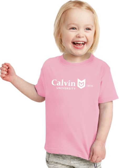 Calvin Univ Toddler T Shirt University Logo 1876 Horizontal - ONLINE ONLY