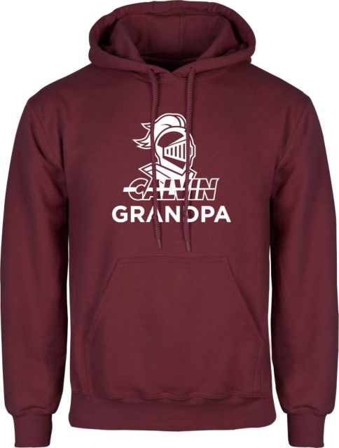 Calvin Univ Fleece Hoodie Grandpa Knight Calvin - ONLINE ONLY