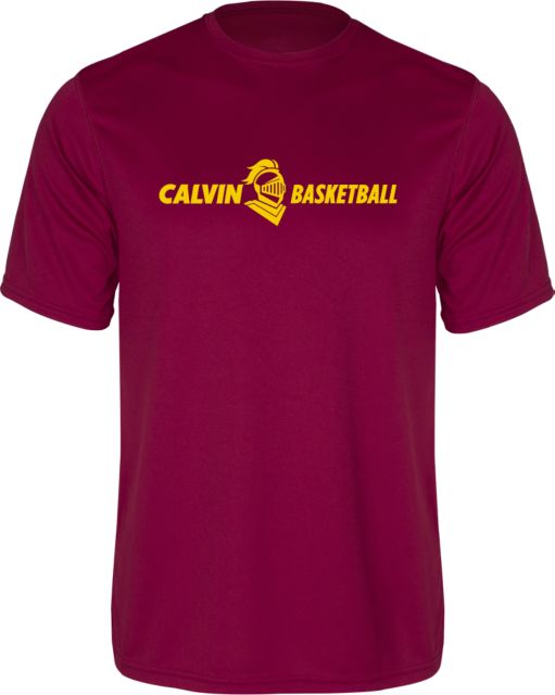 Calvin Univ Performance Tee Basketball Horizontal - ONLINE ONLY