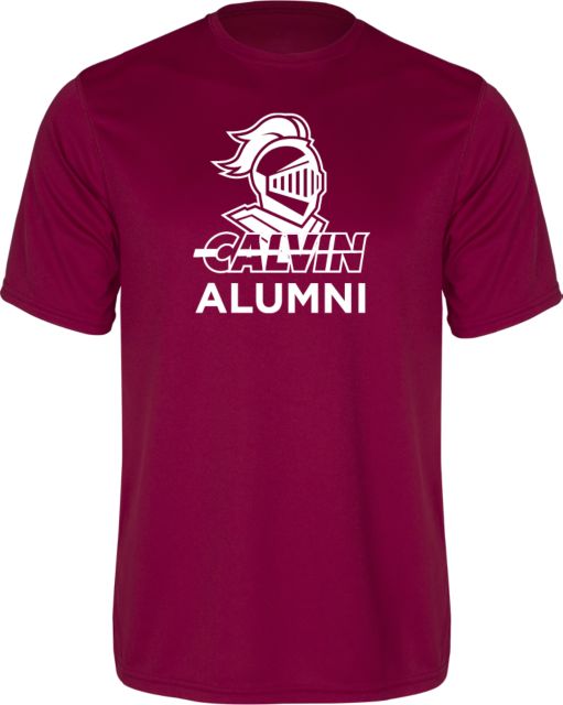Calvin Univ Performance Tee Alumni Knight Calvin - ONLINE ONLY