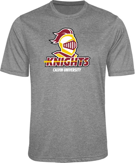 Calvin Univ Performance Heather Contender Tee Knights with University - ONLINE ONLY