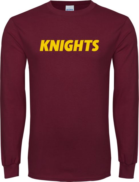 Calvin Univ Long Sleeve T Shirt Knights Wordmark - ONLINE ONLY