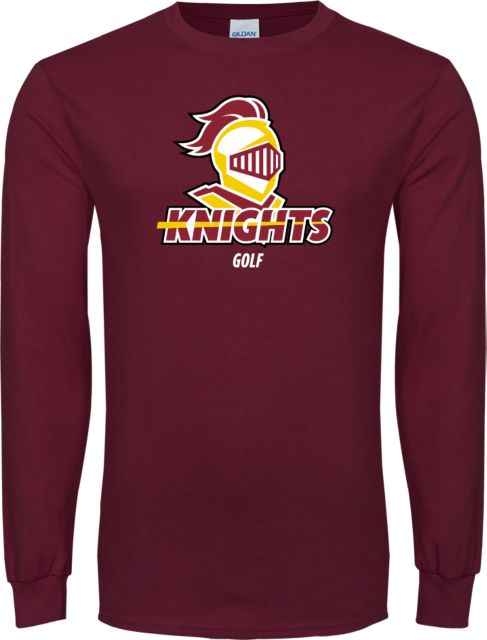 Calvin Univ Long Sleeve T Shirt Golf Stacked - ONLINE ONLY