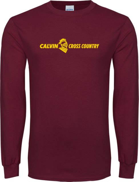 Calvin Univ Long Sleeve T Shirt Cross Country Horizontal - ONLINE ONLY
