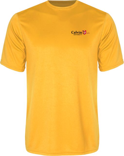 Calvin Univ Performance Tee University Logo 1876 Horizontal - ONLINE ONLY