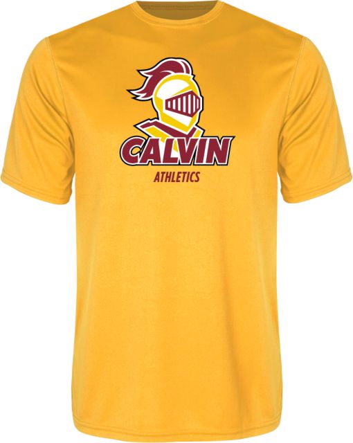 Calvin Univ Performance Tee Athletics Stacked - ONLINE ONLY