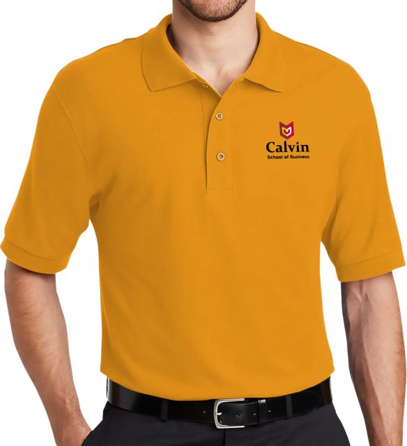 Calvin Univ Easycare Pique Polo School of Business - ONLINE ONLY