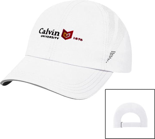 Calvin Univ Performance Cap University Logo 1876 Horizontal - ONLINE ONLY