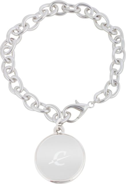 Calvin Univ Charm Bracelet with Round Charm Athletic C  Engraved - ONLINE ONLY