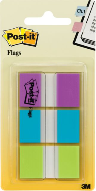 POST-IT FLAG 1 20CT PU/BL/GR
