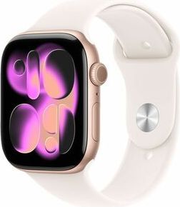 Apple Watch Series 11 GPS 42mm Rose Gold Aluminum Case with Light Blush Sport Band - M/L